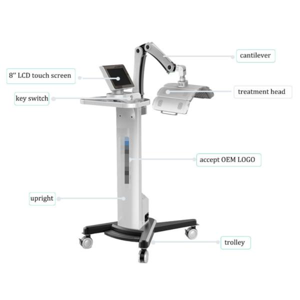 Professional PDT Infrared Led Light Therapy Machine 5 Lights For Acne Treatment Hair Regrowth