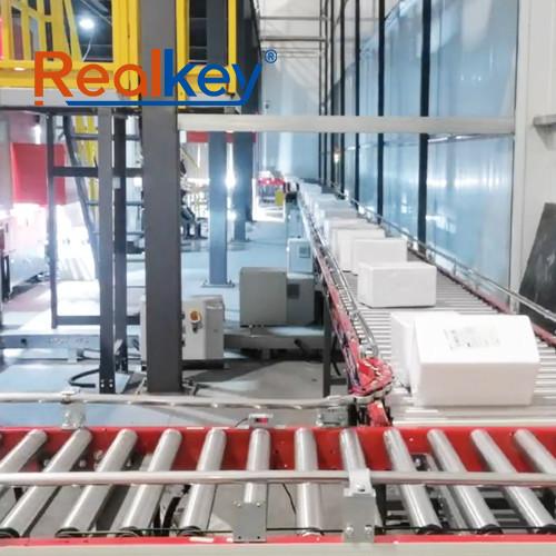 Customized Length Box Roller Conveyor Logistics Conveyor Systems Low Maintenance