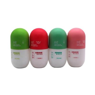 Garrafa de parafuso 180 ml garrafas vazias de plástico mate para cápsulas de pó sólido recipiente de pílulas