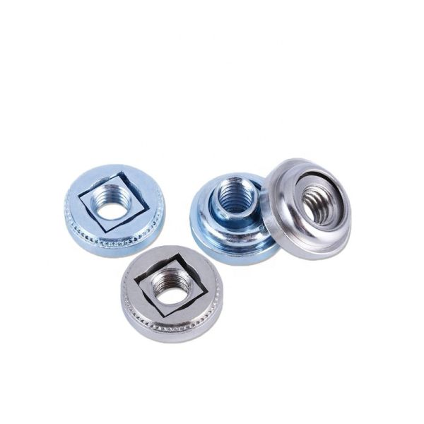 Steel Material Self Locking Clinch Nuts Zinc Plated Floating Nut Earthquake Resistance