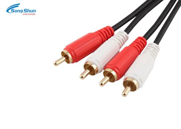 Two RCA Audio Cable Wire , Converter Video AV Audio Cable Extension Cord