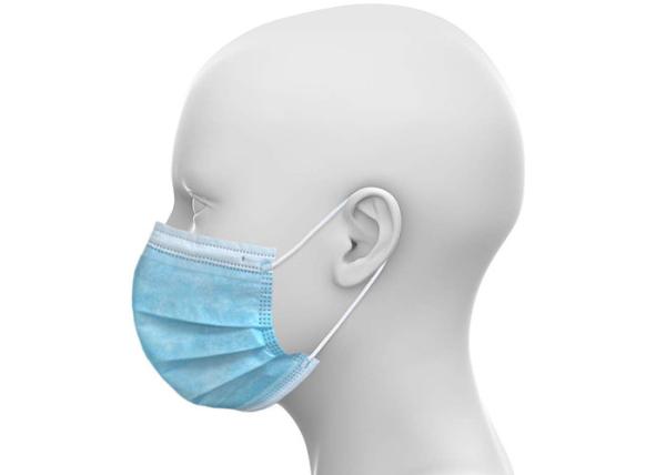 Flexible Colored Printing Protective Face Mask  , Disposable Face Mask Ultrasonic Weld