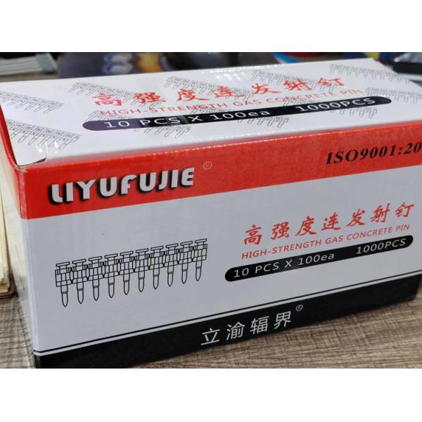 Collated Strip Nails 16MM Black Finish Concrete Drive Pins for Strong Penetration