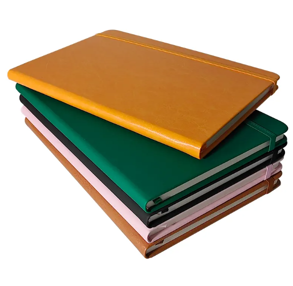 Бизнес Custom PU Leather Hardcover Журнал Промо Дневник Школьная тетрадь