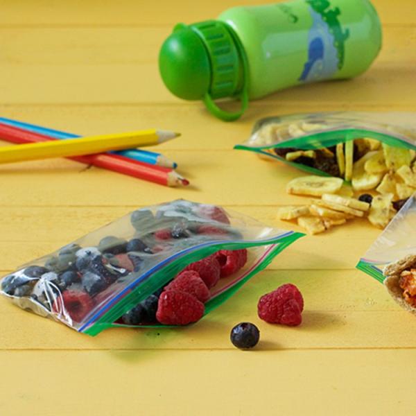 Sac étanche à l'humidité de tirette de nourriture, poche en plastique claire rescellable de serrure de fermeture éclair