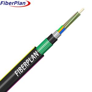 6/12/24/48/72/96/144 Fibers Outdoor Armored Fiber Optic Cable GYFTA53