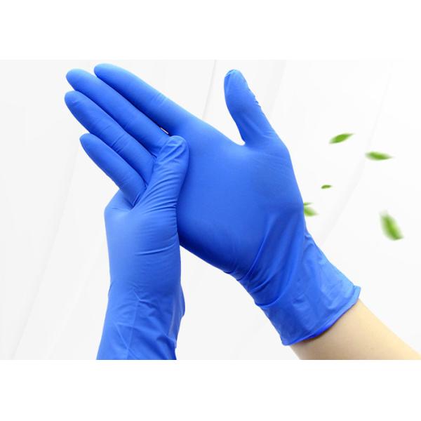 Anti - Corrosion Disposable Protective Gloves Medical Grade Nitrile Gloves Latex
