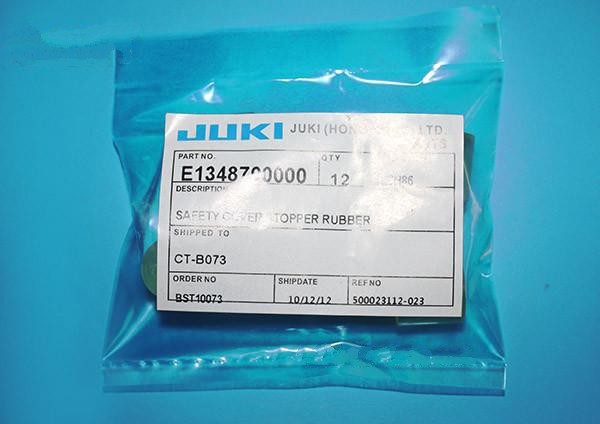 JUKI COVER STOPPER RUBBER E1348700000 , Original New SMT Pick And Place Parts