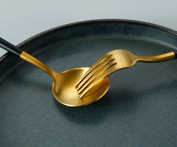 SGS 5pcs Stainless Steel Cutlery Knife Fork Spoon Set