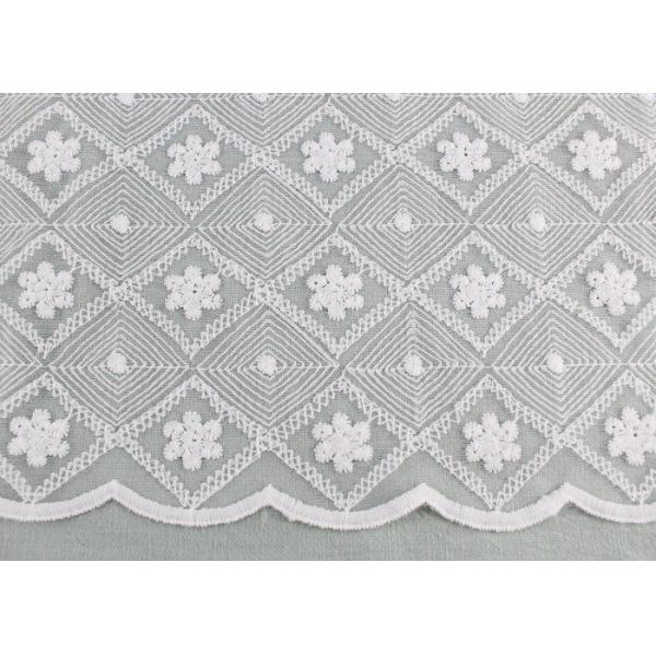 Вышитая белизной ткань сетки нейлона флористического молока ткани шнурка Силк для Веддинг