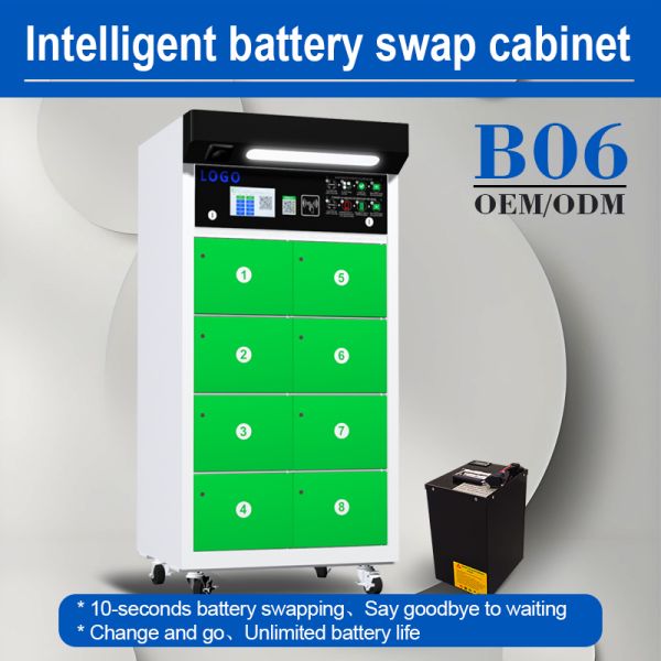 Intelligent battery swapping cabinet for electric motorcycle 8 warehouse change and go