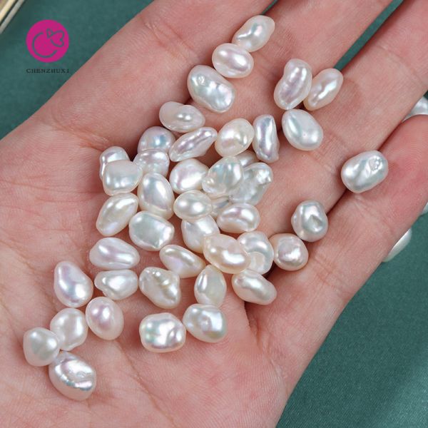 6.5-7mm Baroque Natural Freshwater Pearl Jewelry Diy Earrings Bracelet Necklace Accessories Wholesale
