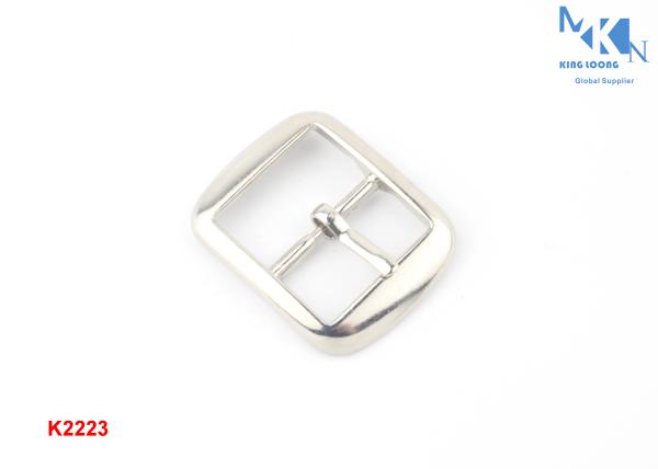 K2223 Metal Shoe Strap Buckles 20mm Zinc Alloy Hand Polished With Plating