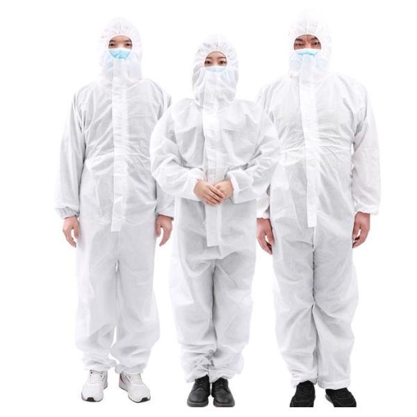 Medical Grade Disposable Protective Suit / Disposable Body Overalls Anti Splash