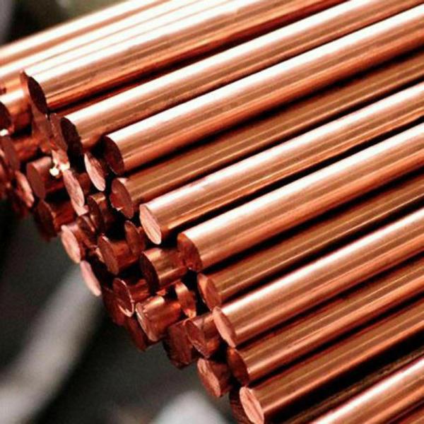 T1 T2 20ft Copper Alloy Round Bar Brush Surface 10mm Copper Rod