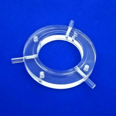 Flange do tubo de quartzo da pureza alta com estabilidade química excelente
