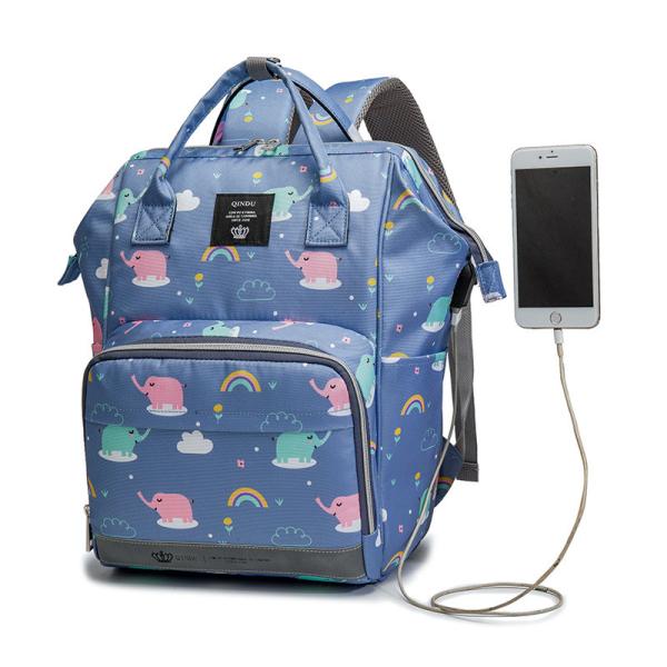 Waterproof Large Capacity Maternity Diaper Bag Mommy Bag Multifunctional Nappy Backpack With Stroller Strap For Mom&Dad