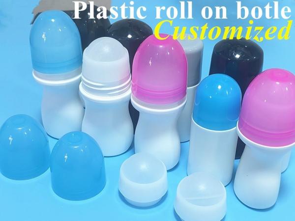 White Plastic Roll On Bottle 60ml Roll On Containers For Essential Oils