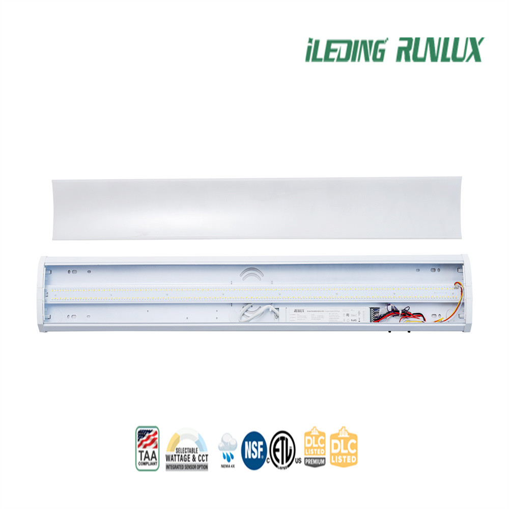 Surface Mount/Suspended LED Wraparound Light 110° 150lm/W Dimmable 0-10V IP20