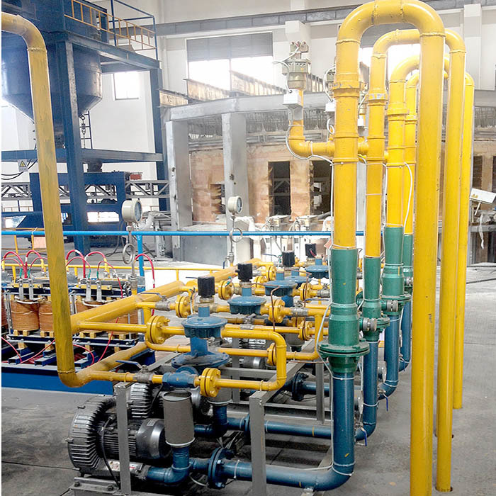 High Efficiency Mild Steel Gas Combustion System Custom Industrial Gas Burner For Glass Melting Furnace