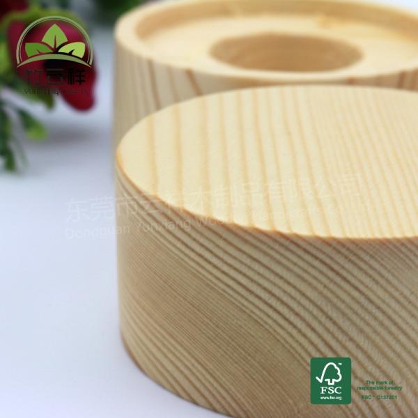 Couleur de bois naturel Bouchon rond de bouteille de parfum en pin Bouchon de bouteille de parfum en bois