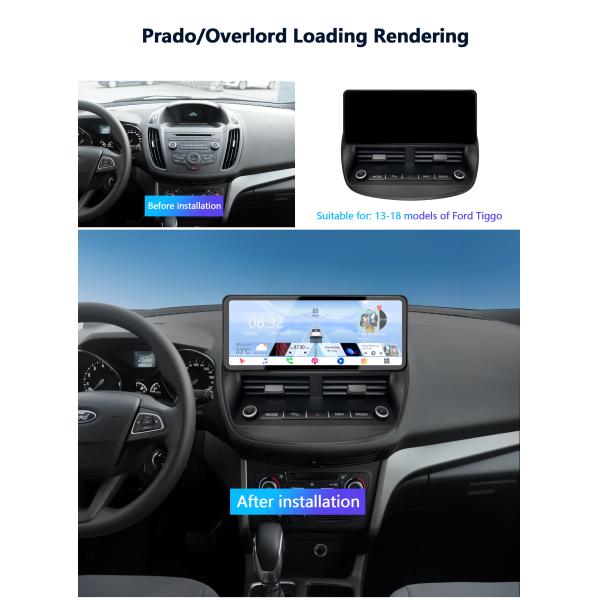 Ford Tiggo Car DVD Player Ultra-thin Narrowedge Car DVD Player With Frame Cable