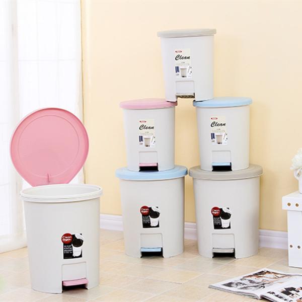 11 Liter Waste Plastic Pedal Plastic Dustbin With Foot Pedal