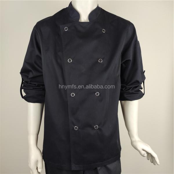 New Products waterproof oil repellent hotel uniform white long sleeves chef uniform coat