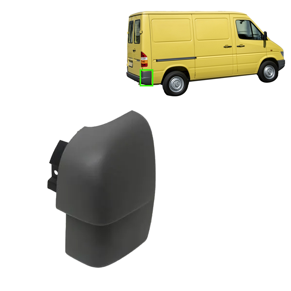 Aftermarket Rear Bumper End Cap Compatible with OE A9018850302 for 2003-2006 Sprinter W901 W904