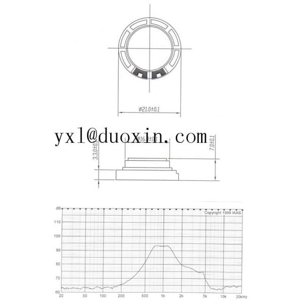 Diameter 45mm mylar speaker 45*5.5mm Television Computer Speaker DXI45N-A