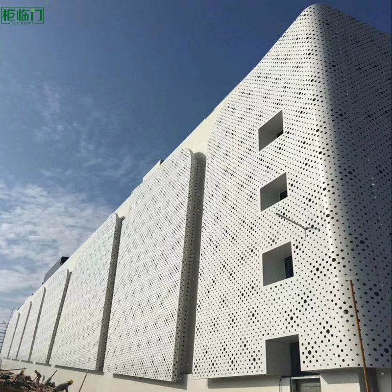 Perforated Aluminum Sheet Panel Recyclable Architectural Cladding Panels