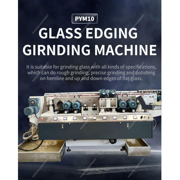 High Precision Double Edging Glass Grinding Machine for Straight Line Production Line