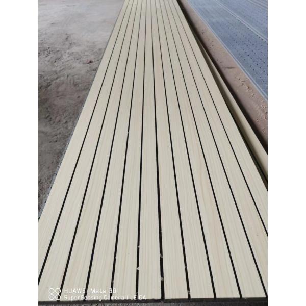 Customized Solid Wood MDF Acoustic Panels With Modern Wooden Slat Design Soundproof With Veneer Finish Hotels Studios Gyms Halls