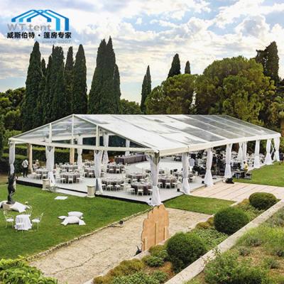 White Outdoor Winter Wedding Tent PVC Waterproof Shelter 500 - 1500 People