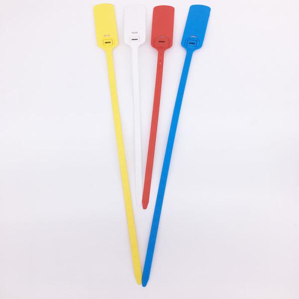 Disposable Plastic Tamper Proof Self Seal Lock Customized Logo Plastic Strip Seals Plastic Seal 30cm For Bank