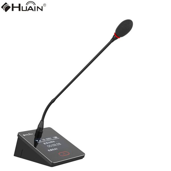 HUAIN 8 Channel Wireless Microphone System Gooseneck Mic for Conference Room