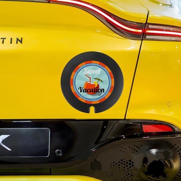 Diy Creative Blank Plastic Sublimation Car Sticker Sublimation Plastic Car Tax Disc Card Holder