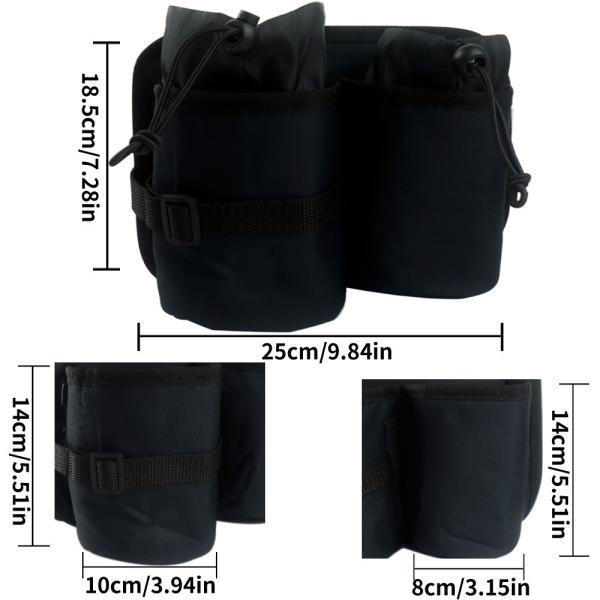 Luggage Travel Cup Holder Durable Free Hand Fits All Suitcase Handles