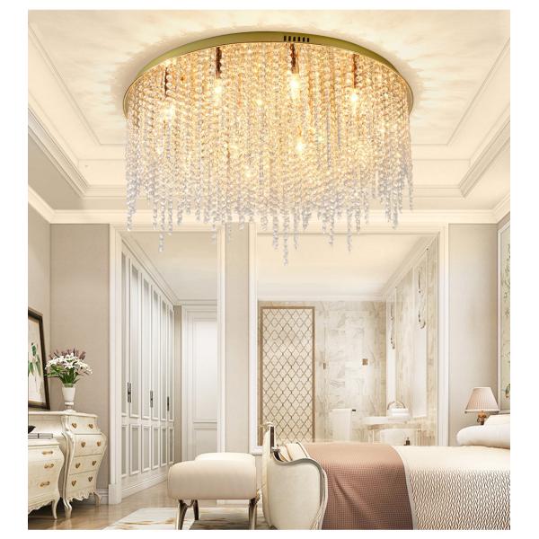 Crystal Chain Ceiling Lights New Lampara Techo for Home Decor guzhen lighting(WH-CA-107)