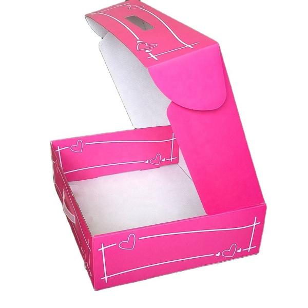 Recyclable Corrugated Paper Box Custom Cosmetic Packaging Boxes With plastic hook