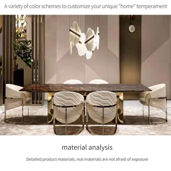 Light Luxury Dining Chair Modern Armchair Leisure  Living Room Chair