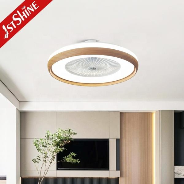 Ventilador de teto LED de design moderno de 23 polegadas com motor DC e controle remoto