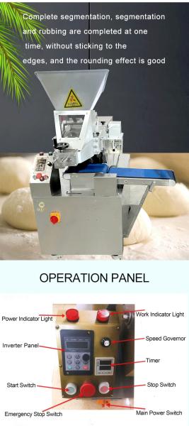 Efficiency Stainless Steel 304 Bakery Production Line Continuous Dough Divider 380V 50HZ Voltage
