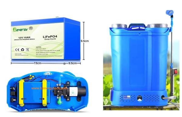 Rechargeable 12V 10Ah Lithium Li-ion Battery For Electric Sprayer Agricultural Sprayer Backpack Sprayer Pesticide Sprayer