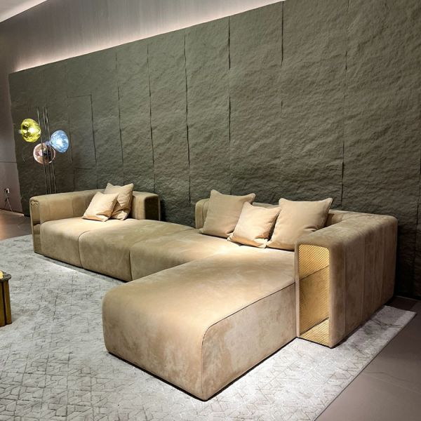 New Model Upholstery Fabric Sofa Set Designs Italian Style Muebles Luxury Modern Living Room Set Furniture Sofa