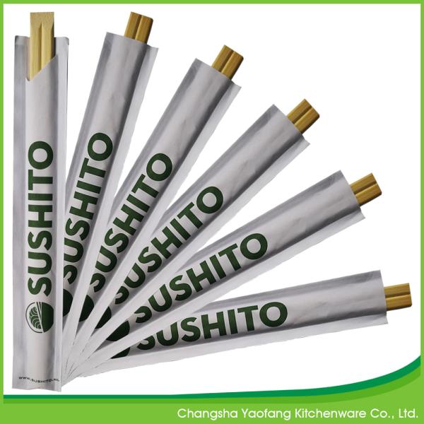 20cm Natural Custom Printed  disposable Tensoge Bamboo Chopsticks
