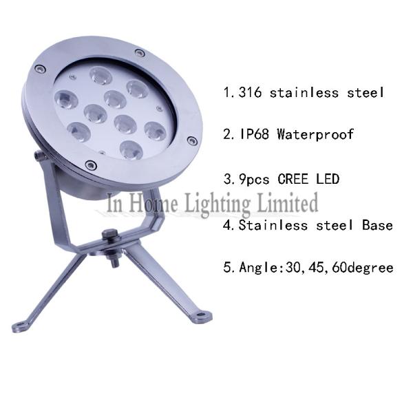 27в привело свет бассейна лампы Ип68 фонтана водоустойчивый подводный для фонтана