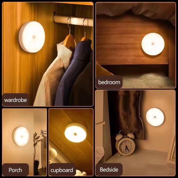 Rechargeable Motion Sensor Night Light IP33 3000K With Dimmable Color Temperature