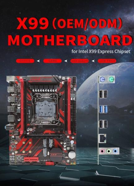Customized high quality motherboard LGA 2011 motherboard X99 chip for game computer X99 motherboard combo DDR4 RAM