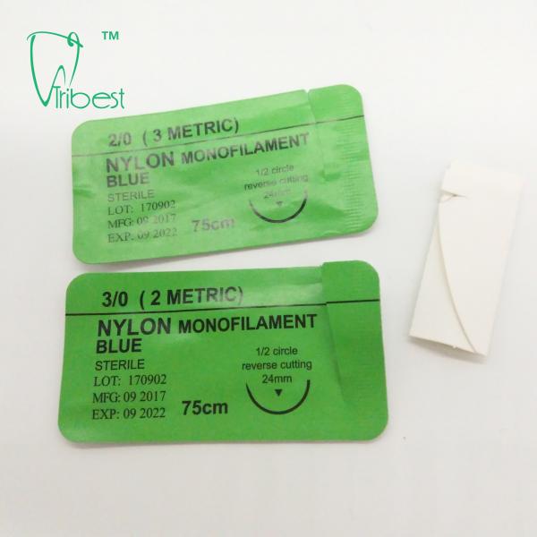 OEM Surgical Polyglycolic Acid Suture With Needle Nylon Silk
